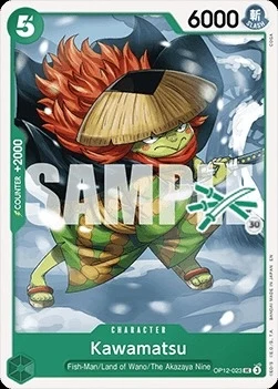 Carte One Piece anglaise OP12-023 Kawamatsu (version 3)