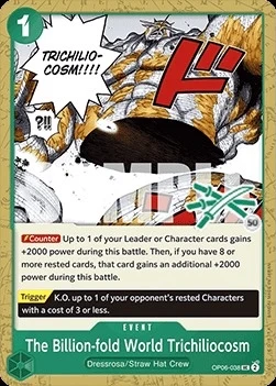 Carte One Piece anglaise OP06-038 The Billion-fold World Trichiliocosm (version 2)