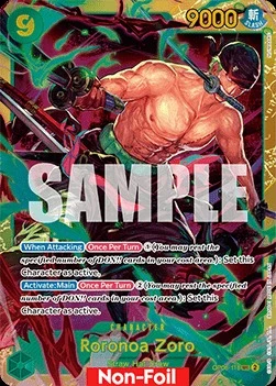 Carte One Piece anglaise OP06-118 Roronoa Zoro