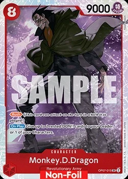 Carte One Piece anglaise OP07-015 Monkey.D.Dragon