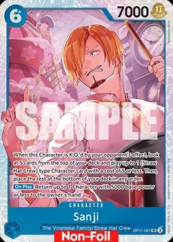 Carte One Piece anglaise OP11-051 Sanji