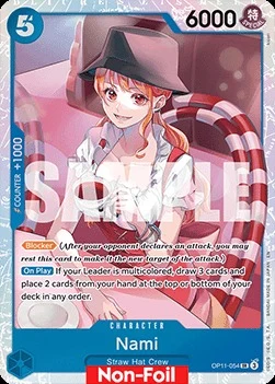 Carte One Piece anglaise OP11-054 Nami