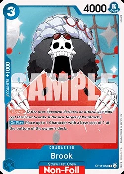 Carte One Piece anglaise OP11-056 Brook