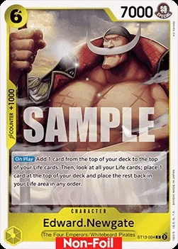 Carte One Piece anglaise ST13-004 Edward.Newgate