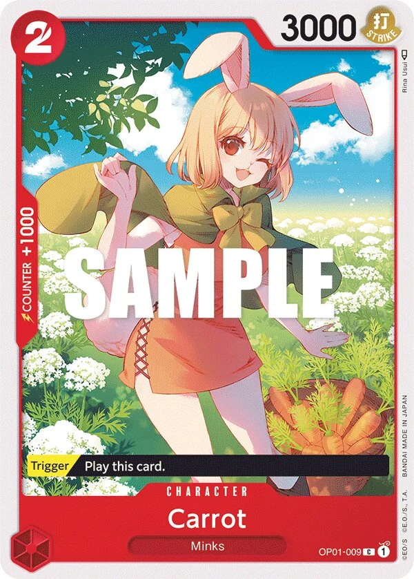 Carte One Piece anglaise Carrot OP01-009 C
