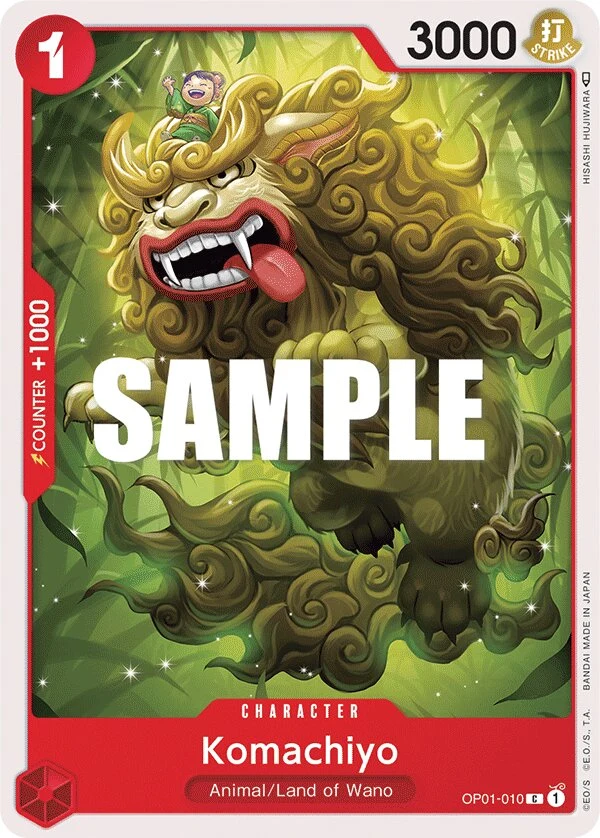 Carte One Piece anglaise Komachiyo OP01-010 C