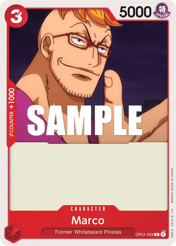 Carte One Piece anglaise Marco OP01-023 C