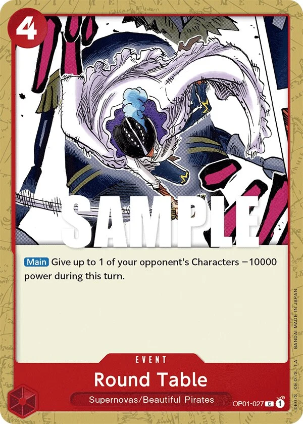 Carte One Piece anglaise Round Table OP01-027 C