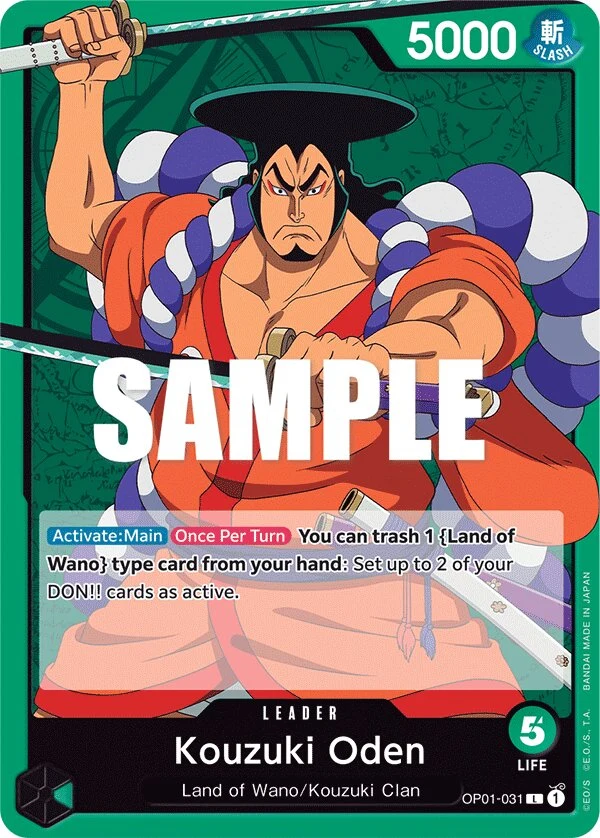 Carte One Piece anglaise Kouzuki Oden OP01-031 L