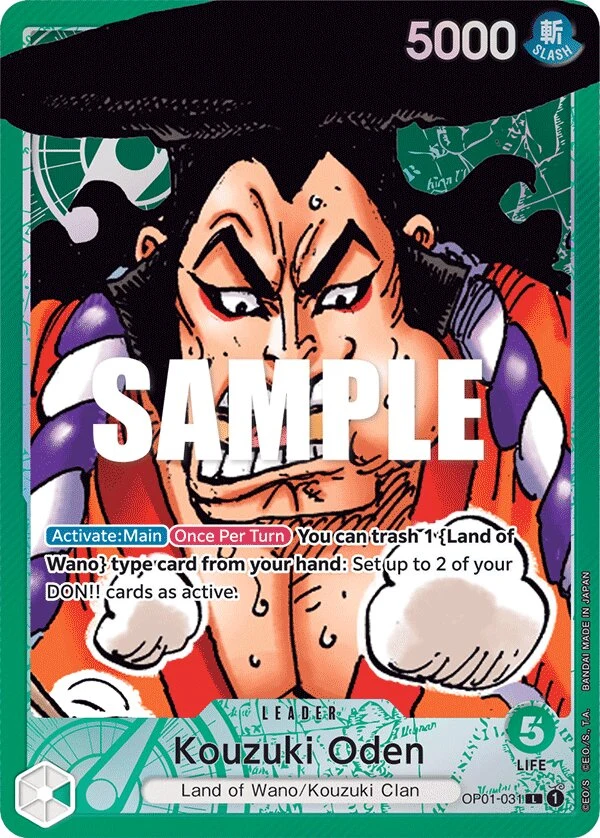 Carte One Piece anglaise Kouzuki Oden OP01-031 L