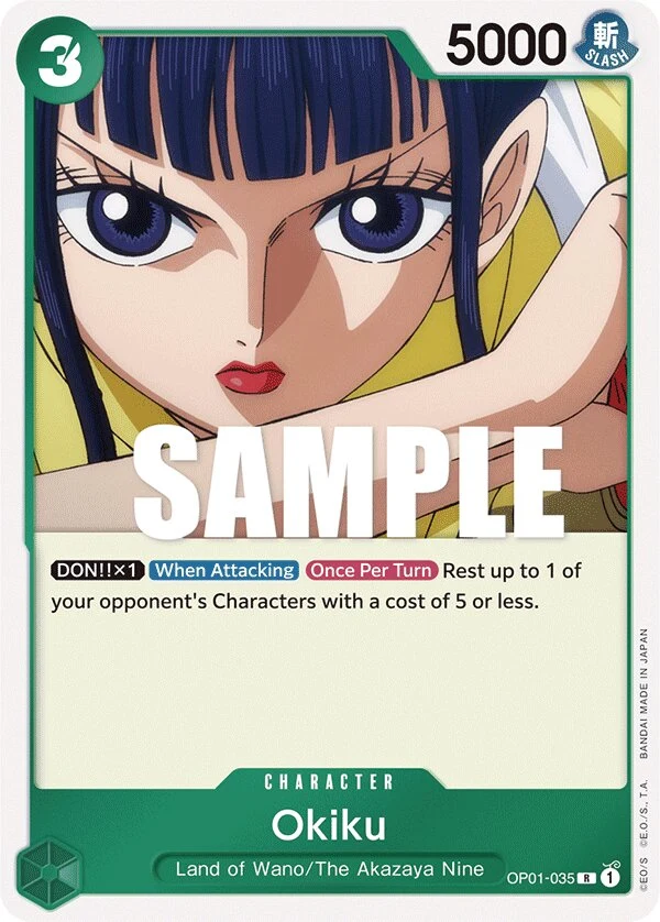 Carte One Piece anglaise Okiku OP01-035 R