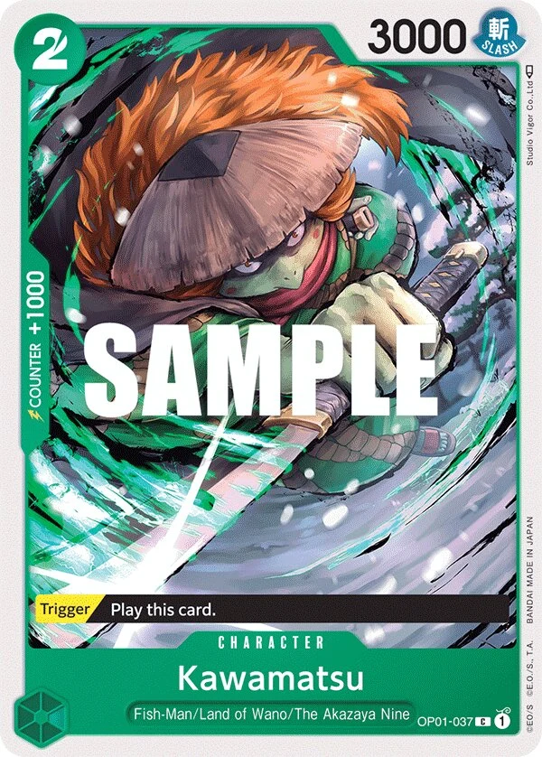 Carte One Piece anglaise Kawamatsu OP01-037 C