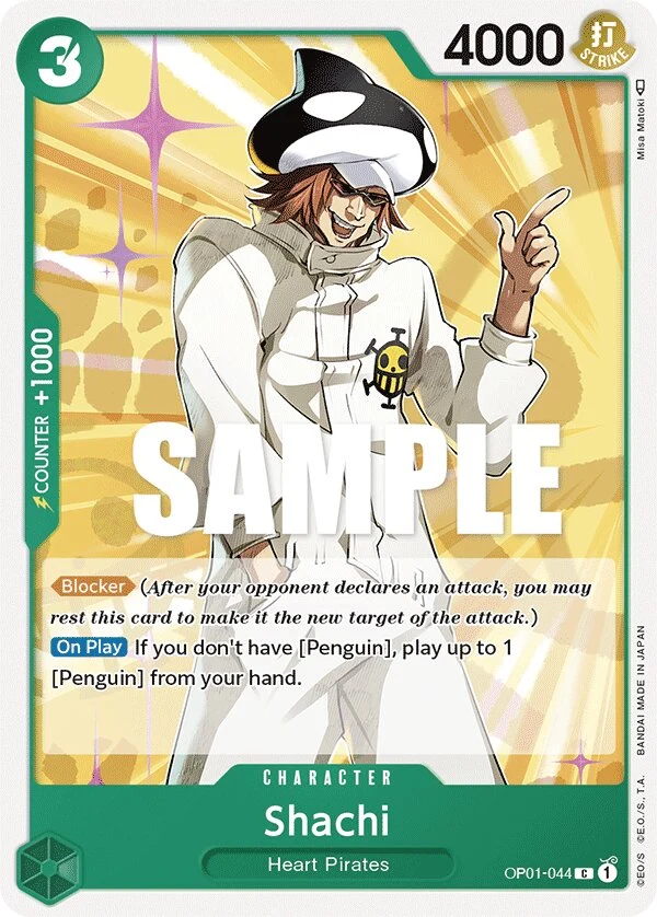 Carte One Piece anglaise Shachi OP01-044 C