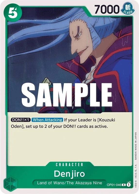 Carte One Piece anglaise Denjiro OP01-046 R