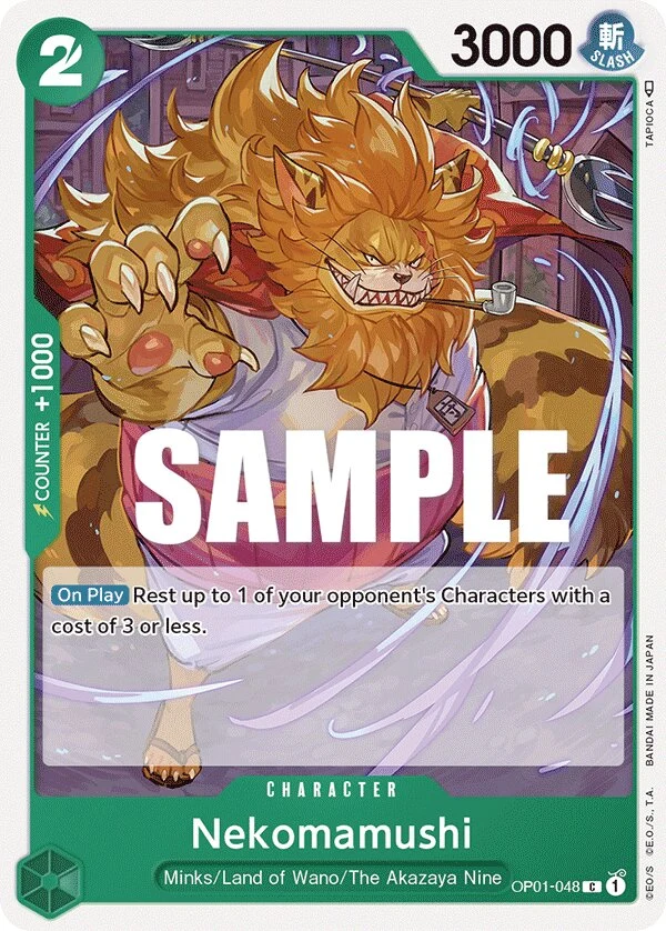 Carte One Piece anglaise Nekomamushi OP01-048 C