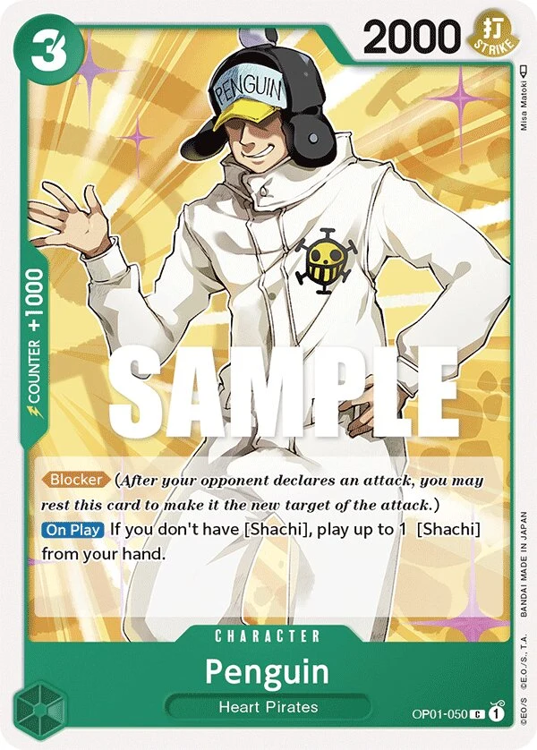 Carte One Piece anglaise Penguin OP01-050 C