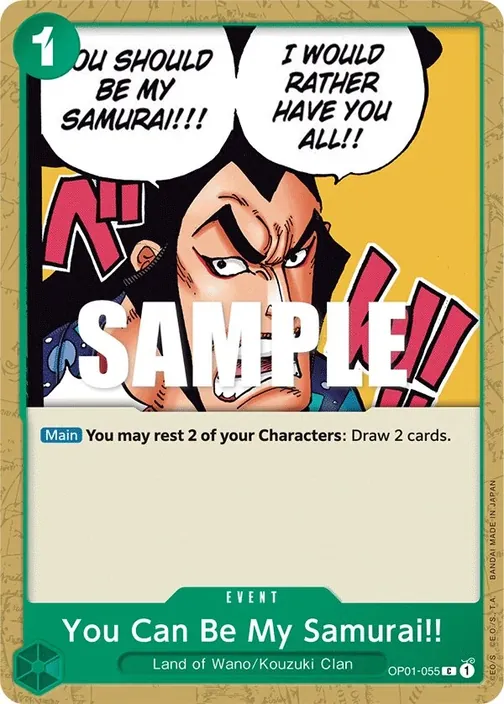 You Can Be My Samurai!! OP01-055