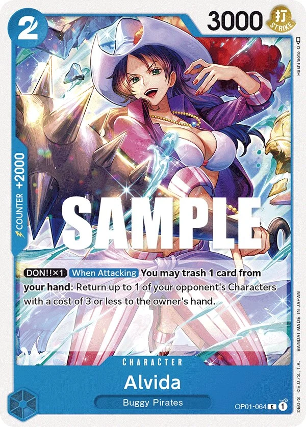 Carte One Piece anglaise Alvida OP01-064 C