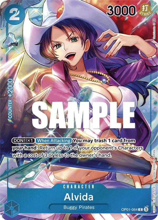 Carte One Piece anglaise Alvida OP01-064 C