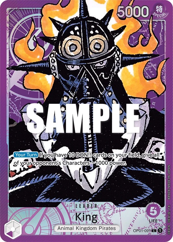 Carte One Piece anglaise King OP01-091 L