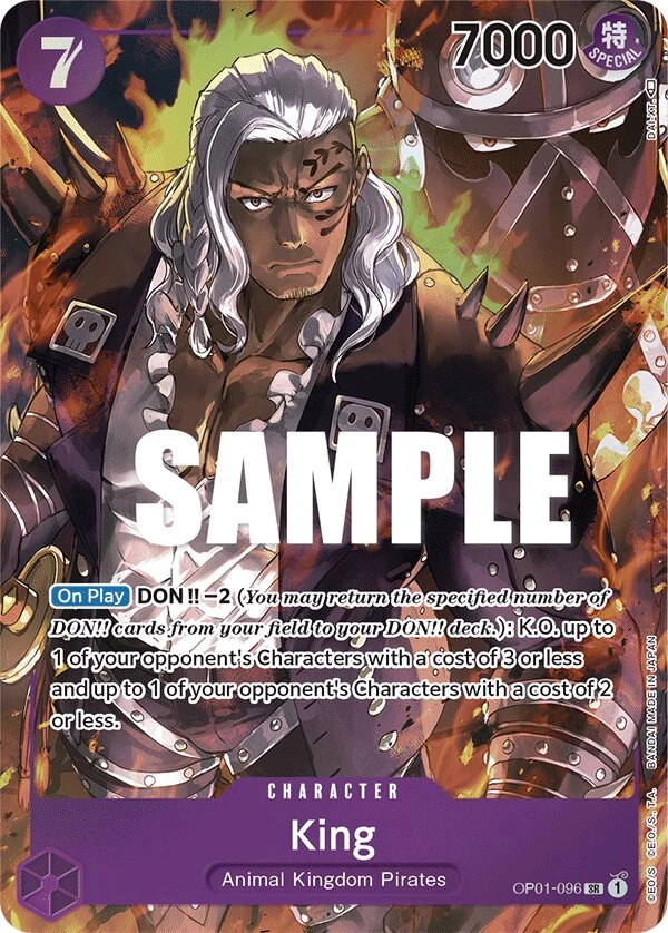 Carte One Piece anglaise King OP01-096 SR