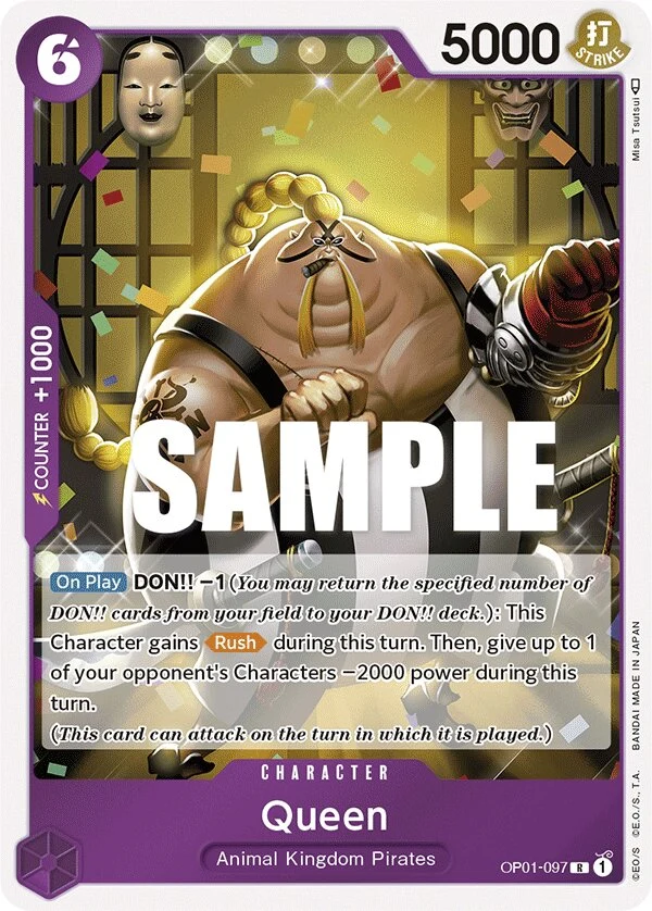 Carte One Piece anglaise Queen OP01-097 R