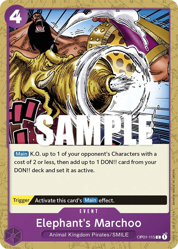 Carte One Piece anglaise Elephant's Marchoo OP01-115 C