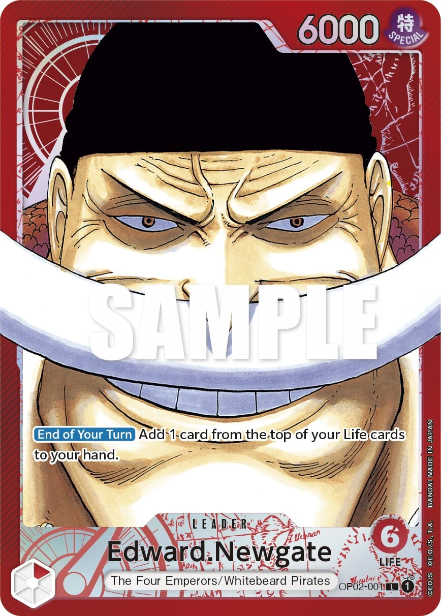 Carte One Piece anglaise Edward.Newgate OP02-001 L