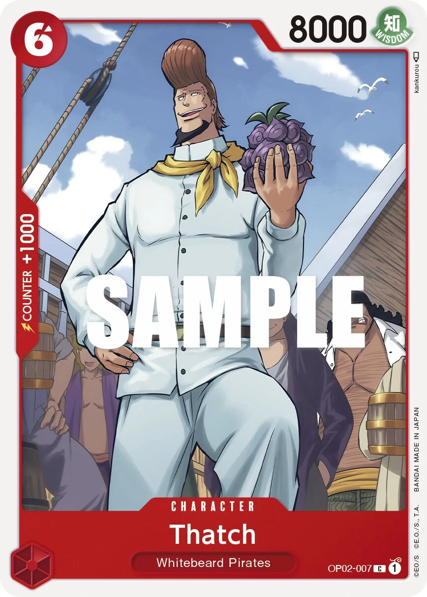 Carte One Piece anglaise Thatch OP02-007 C