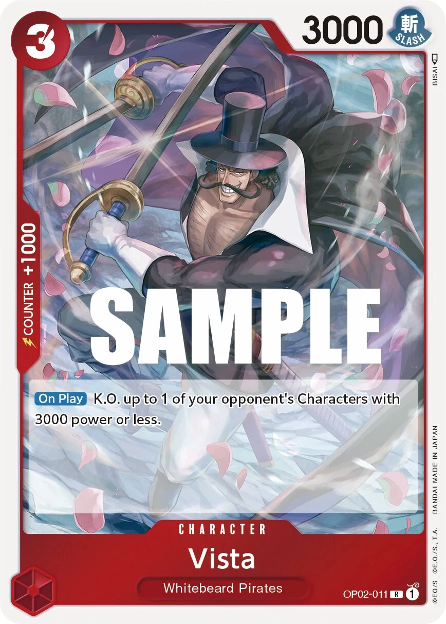Carte One Piece anglaise Vista OP02-011 R
