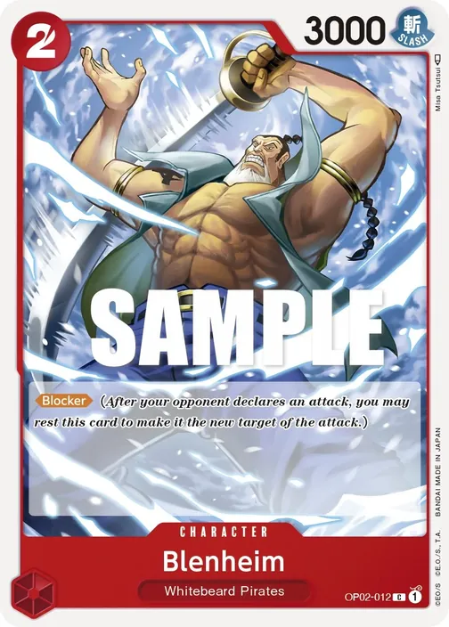 Carte One Piece anglaise OP02-012 Blenheim