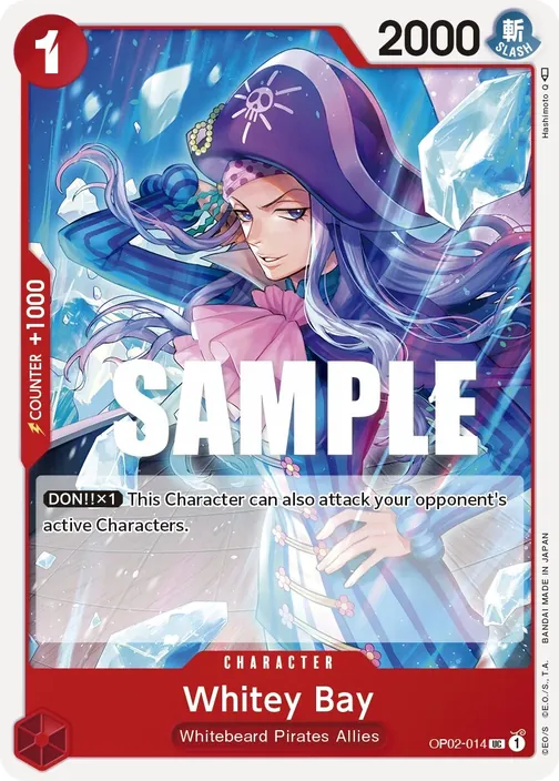 Carte One Piece anglaise OP02-014 Whitey Bay