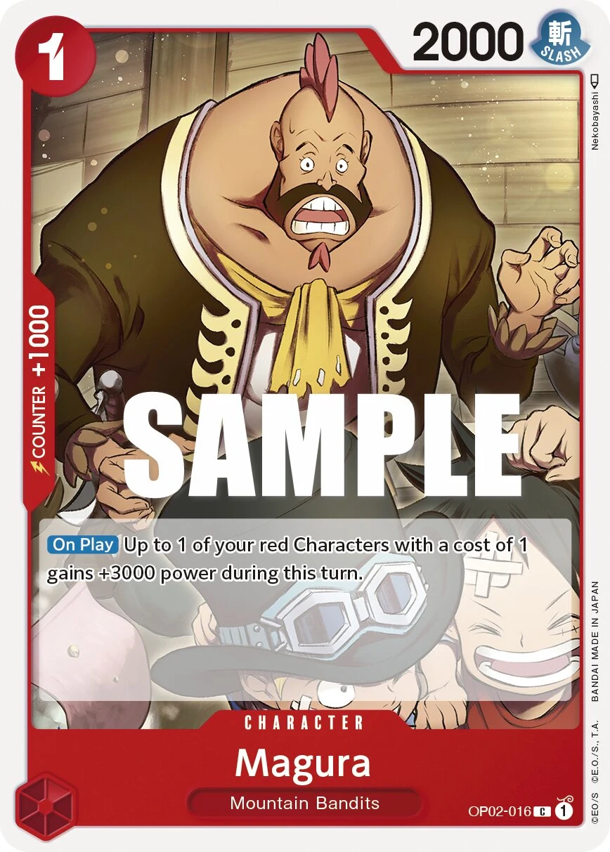 Carte One Piece anglaise Magura OP02-016 C