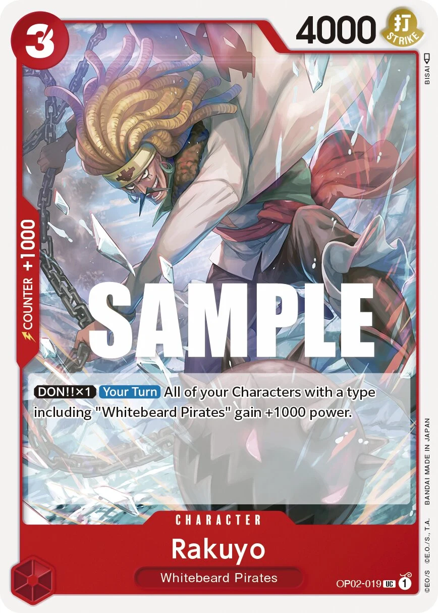 Carte One Piece anglaise Rakuyo OP02-019 UC