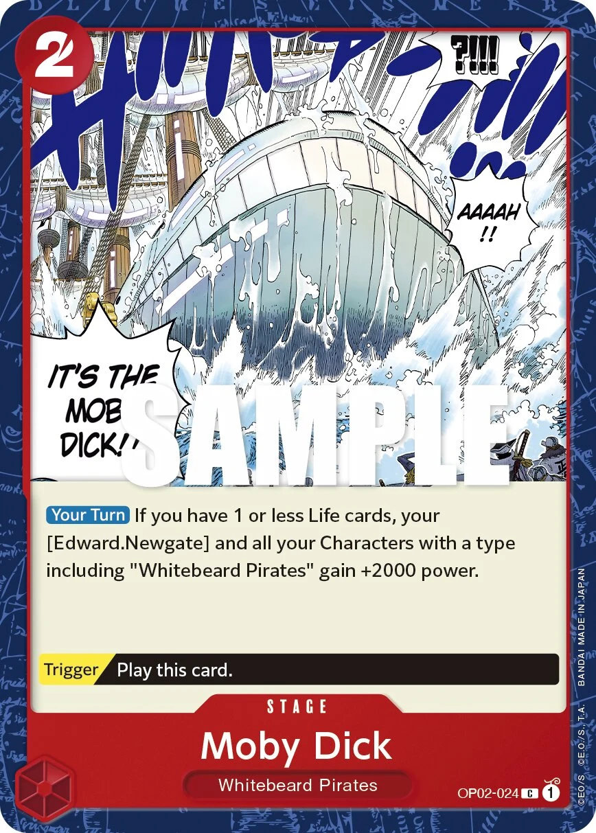 Carte One Piece anglaise Moby Dick OP02-024 C