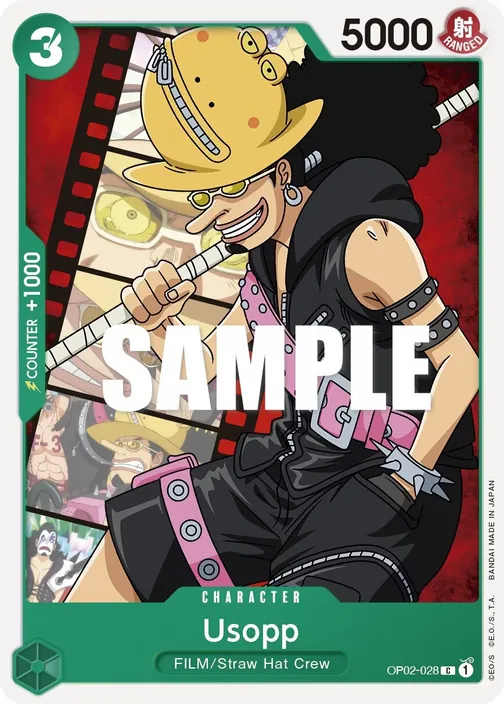 Carte One Piece anglaise OP02-028 Usopp