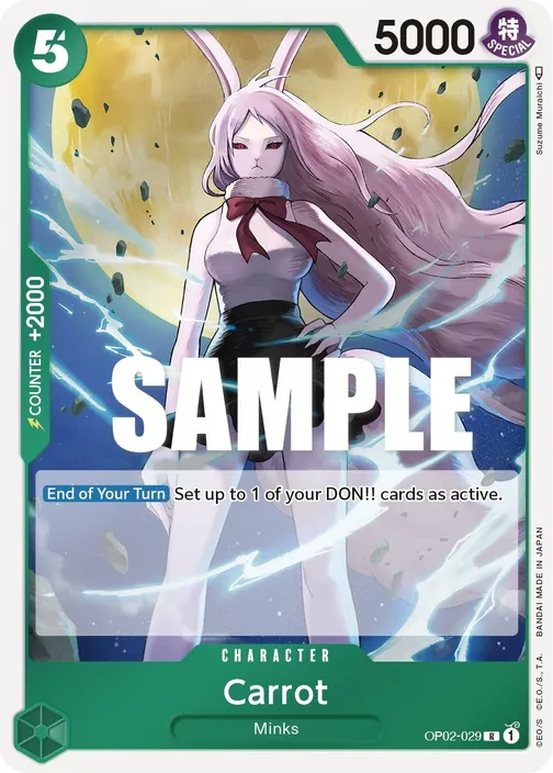 Carte One Piece anglaise OP02-029 Carrot