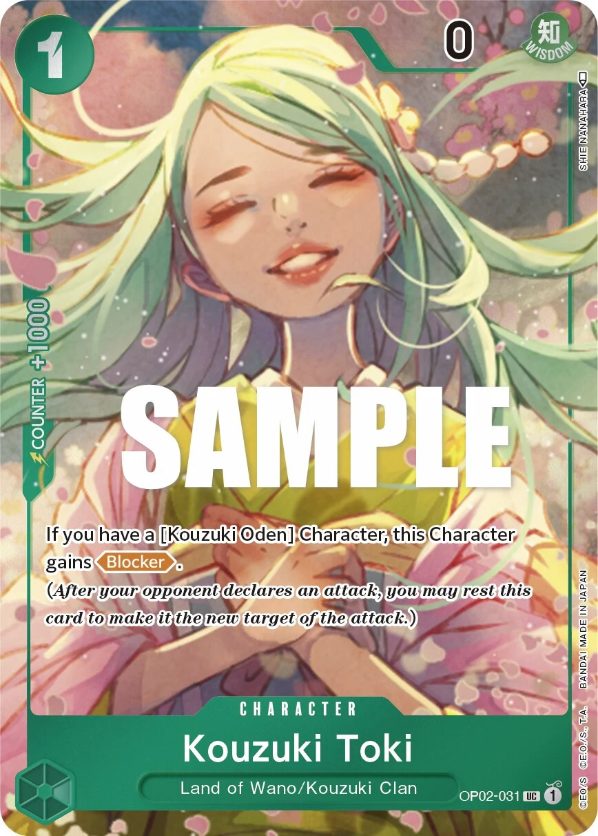 Carte One Piece anglaise Kouzuki Toki OP02-031 UC