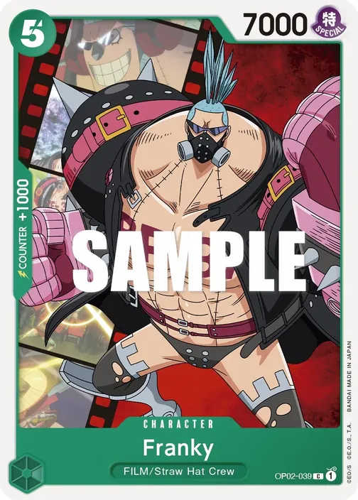 Carte One Piece anglaise OP02-039 Franky