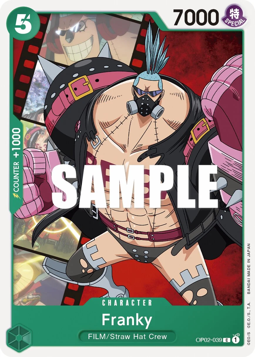 Carte One Piece anglaise Franky OP02-039 C