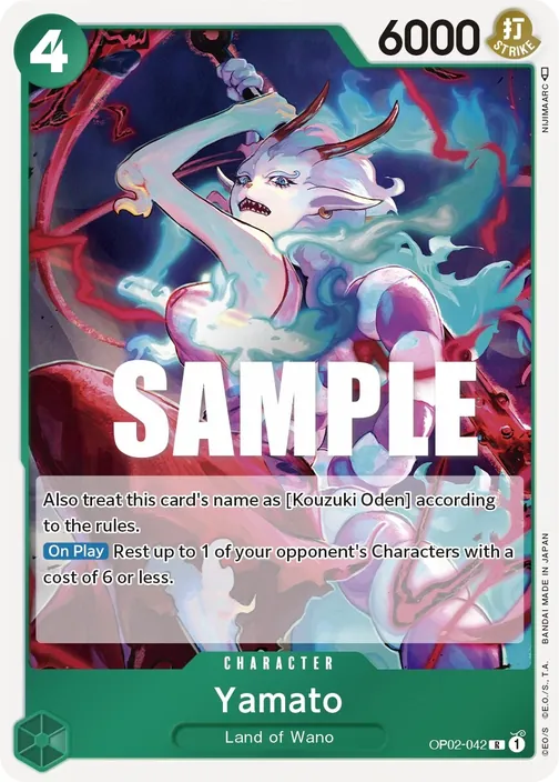 Carte One Piece anglaise OP02-042 Yamato