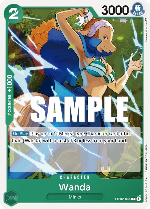 Carte One Piece anglaise OP02-044 Wanda