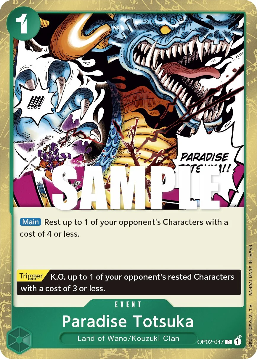 Carte One Piece anglaise Paradise Totsuka OP02-047 R