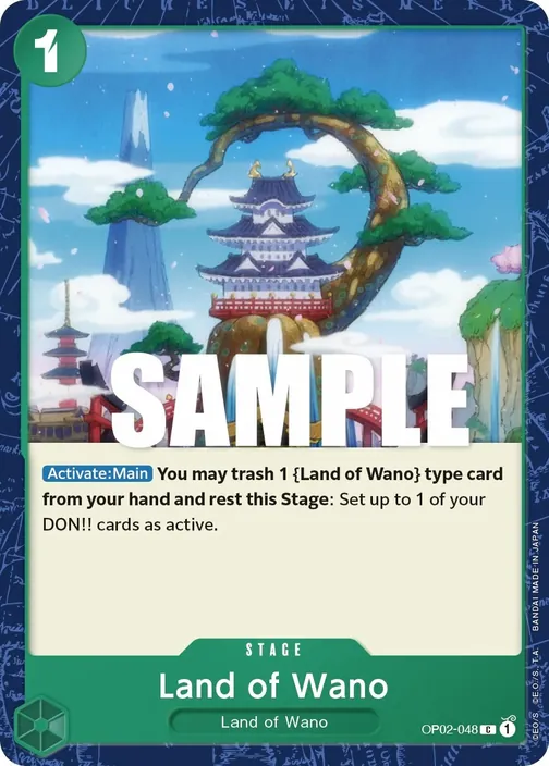 Carte One Piece anglaise OP02-048 Land of Wano