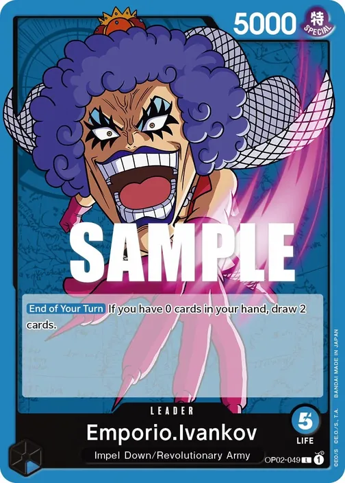Carte One Piece anglaise OP02-049 Emporio.Ivankov
