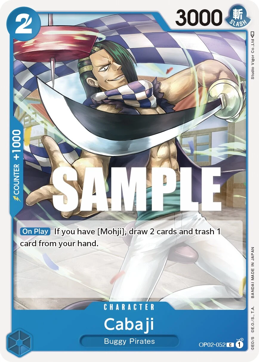 Carte One Piece anglaise Cabaji OP02-052 C