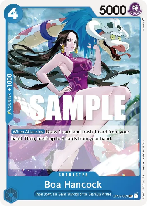 Carte One Piece anglaise OP02-059 Boa Hancock