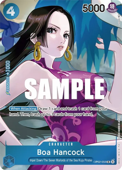Carte One Piece anglaise OP02-059 Boa Hancock (version 2)