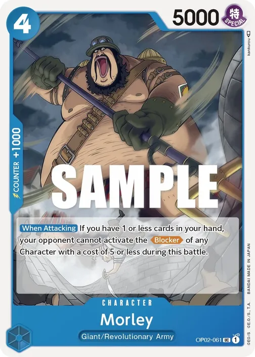 Carte One Piece anglaise OP02-061 Morley