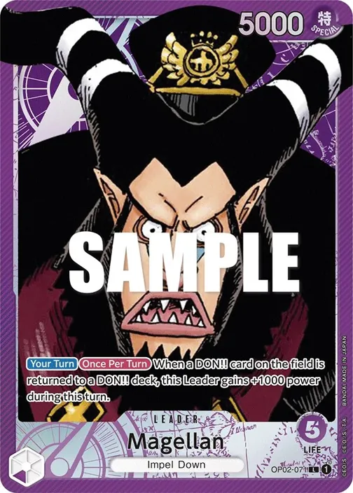 Carte One Piece anglaise OP02-071 Magellan (version 2)